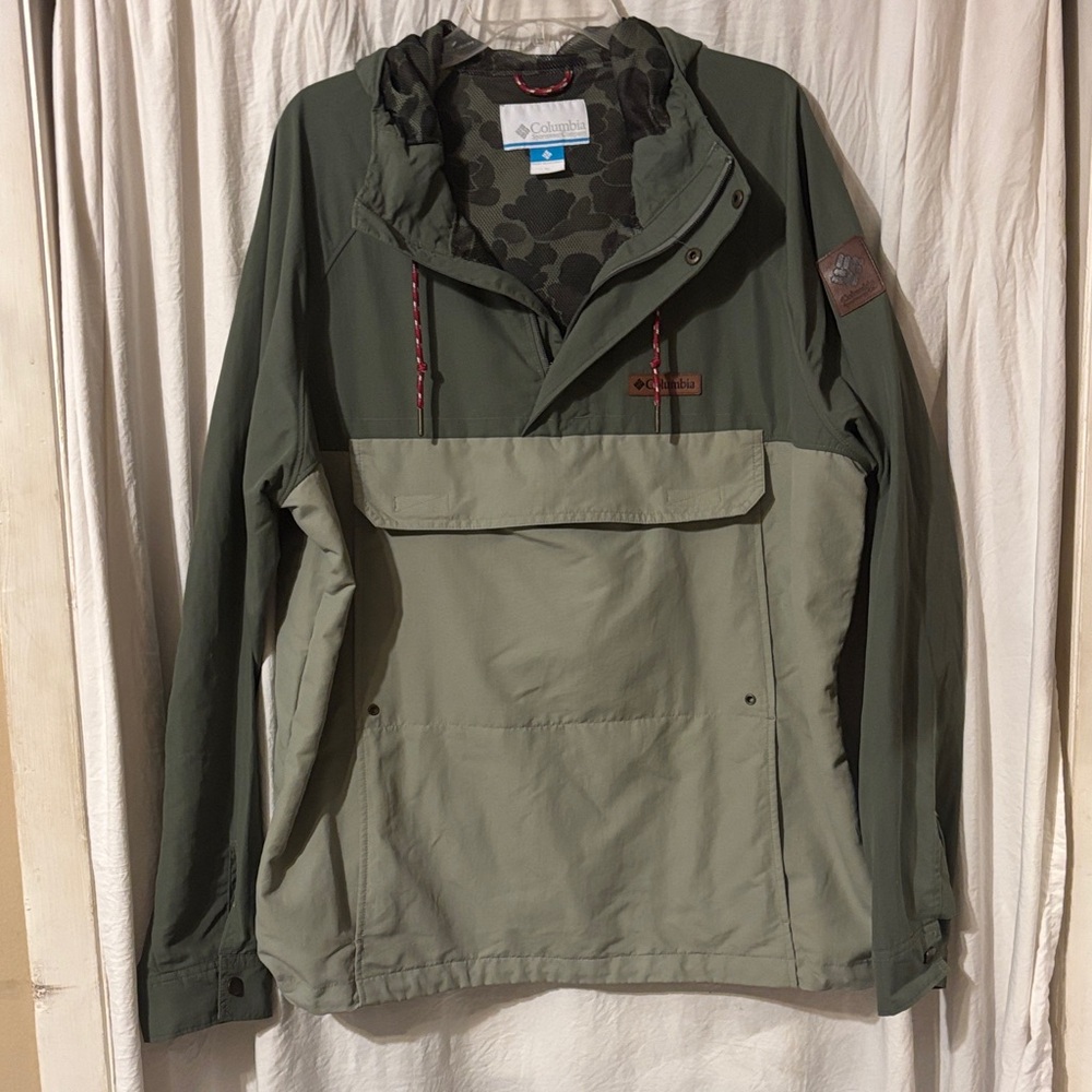 Columbia South Canyon Creek Anorak Men's Two-Tone Green Jacket